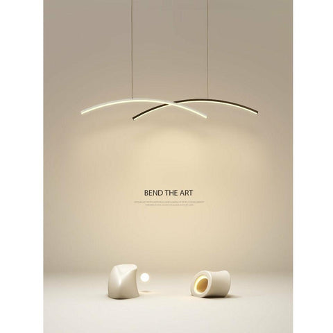 Modern Double Arc LED Chandelier - Galastellar Modern Double Arc LED Chandelier - Galastellar