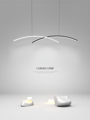 Modern Double Arc LED Chandelier - Galastellar Modern Double Arc LED Chandelier - Galastellar