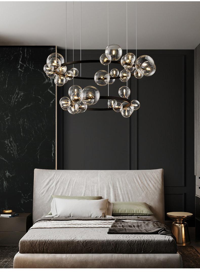 Modern Glass Bubble Ceiling Chandeliers - Galastellar