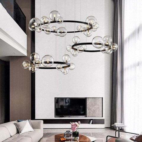 Modern Glass Bubble Ceiling Chandeliers - Galastellar Modern Glass Bubble Ceiling Chandeliers - Galastellar