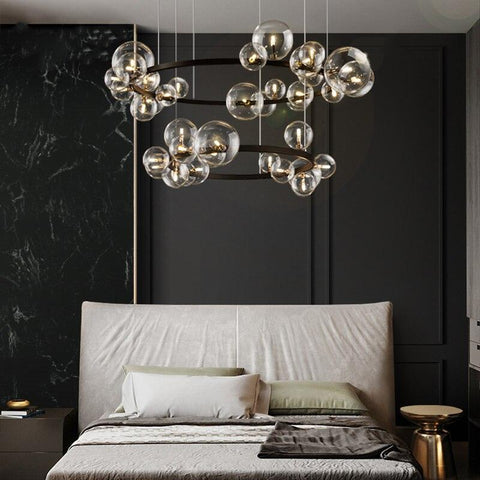 Modern Glass Bubble Ceiling Chandeliers - Galastellar Modern Glass Bubble Ceiling Chandeliers - Galastellar