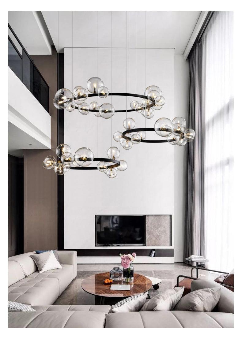 Modern Glass Bubble Ceiling Chandeliers - Galastellar