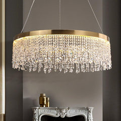 Modern Golden Luxury Tassel Crystal Chandelier - Galastellar