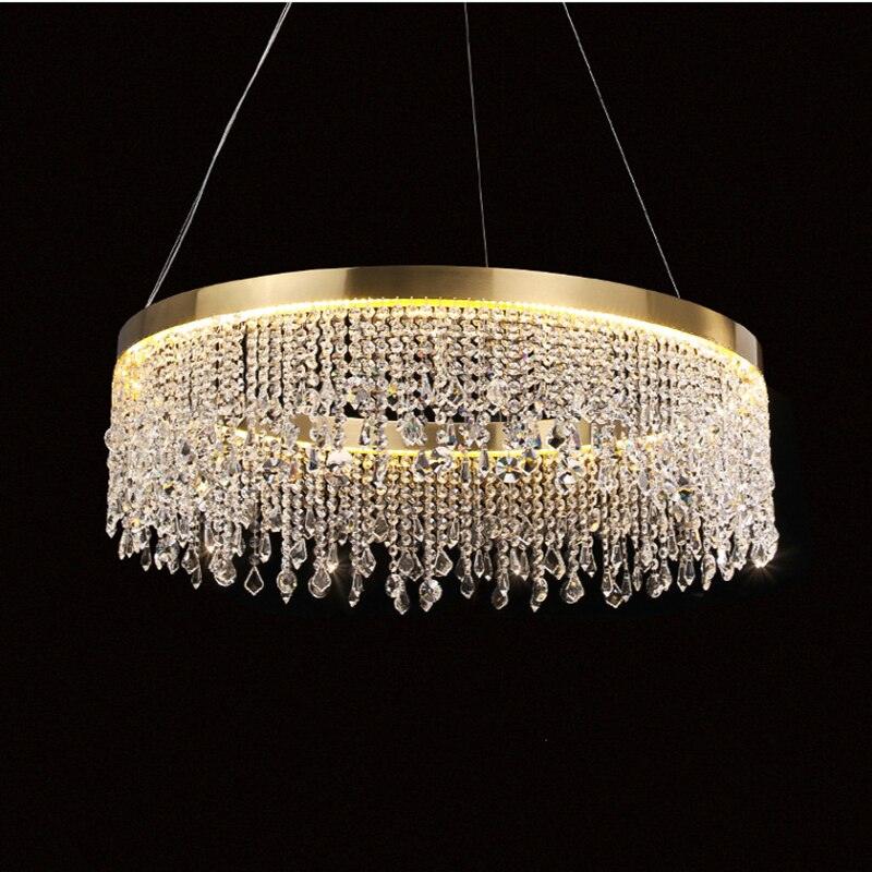 Modern Golden Luxury Tassel Crystal Chandelier - Galastellar