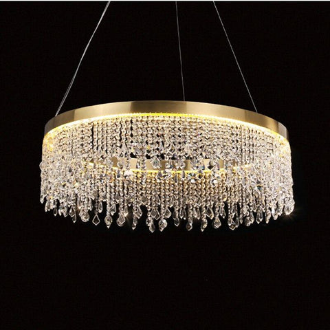 Modern Golden Luxury Tassel Crystal Chandelier - Galastellar Modern Golden Luxury Tassel Crystal Chandelier - Galastellar