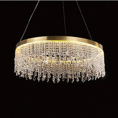 Modern Golden Luxury Tassel Crystal Chandelier - Galastellar