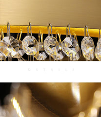 Modern Golden Luxury Tassel Crystal Chandelier - Galastellar