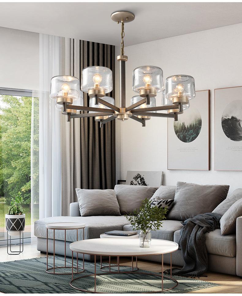 Modern Gradient Glass Shades LED Chandelier - Galastellar