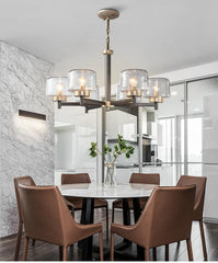 Modern Gradient Glass Shades LED Chandelier - Galastellar