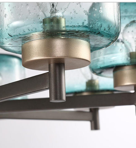 Modern Gradient Glass Shades LED Chandelier - Galastellar Modern Gradient Glass Shades LED Chandelier - Galastellar