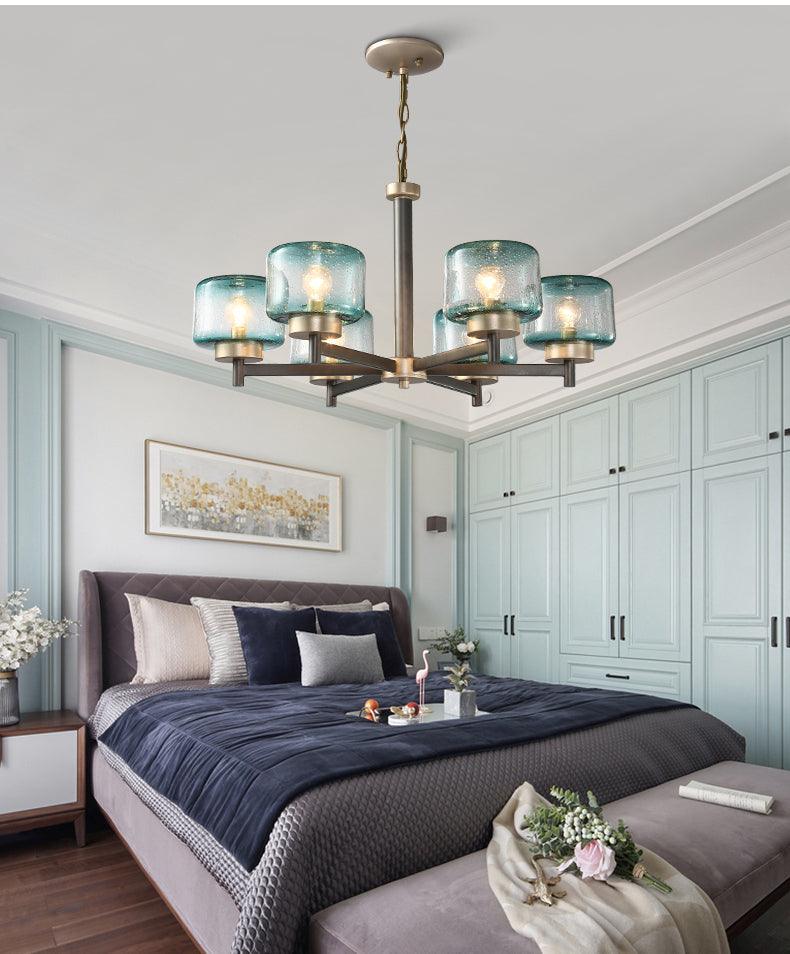 Modern Gradient Glass Shades LED Chandelier - Galastellar