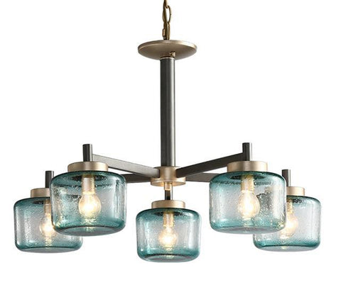 Modern Gradient Glass Shades LED Chandelier - Galastellar Modern Gradient Glass Shades LED Chandelier - Galastellar