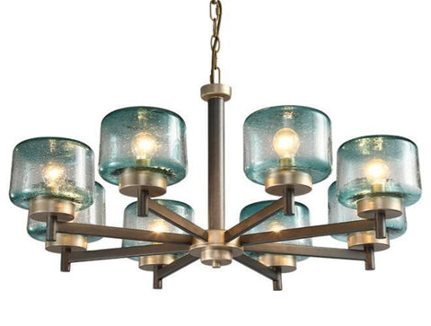 Modern Gradient Glass Shades LED Chandelier - Galastellar Modern Gradient Glass Shades LED Chandelier - Galastellar