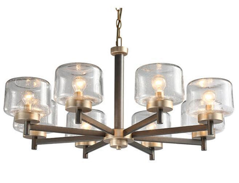 Modern Gradient Glass Shades LED Chandelier - Galastellar Modern Gradient Glass Shades LED Chandelier - Galastellar
