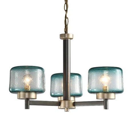Modern Gradient Glass Shades LED Chandelier - Galastellar Modern Gradient Glass Shades LED Chandelier - Galastellar