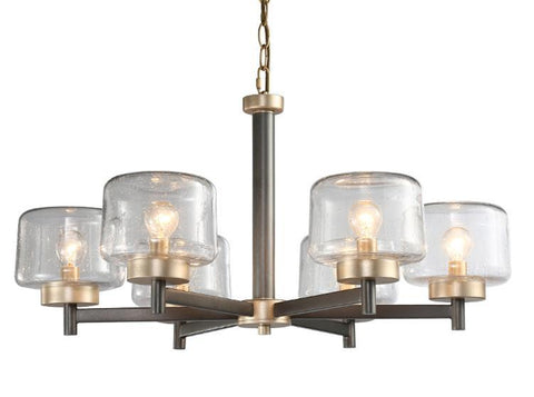 Modern Gradient Glass Shades LED Chandelier - Galastellar Modern Gradient Glass Shades LED Chandelier - Galastellar