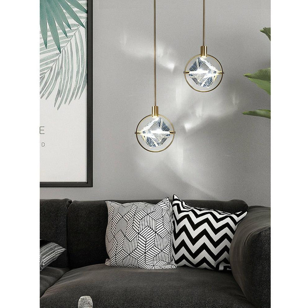 Modern LED Simple Crystal Pendant Lamp - Galastellar