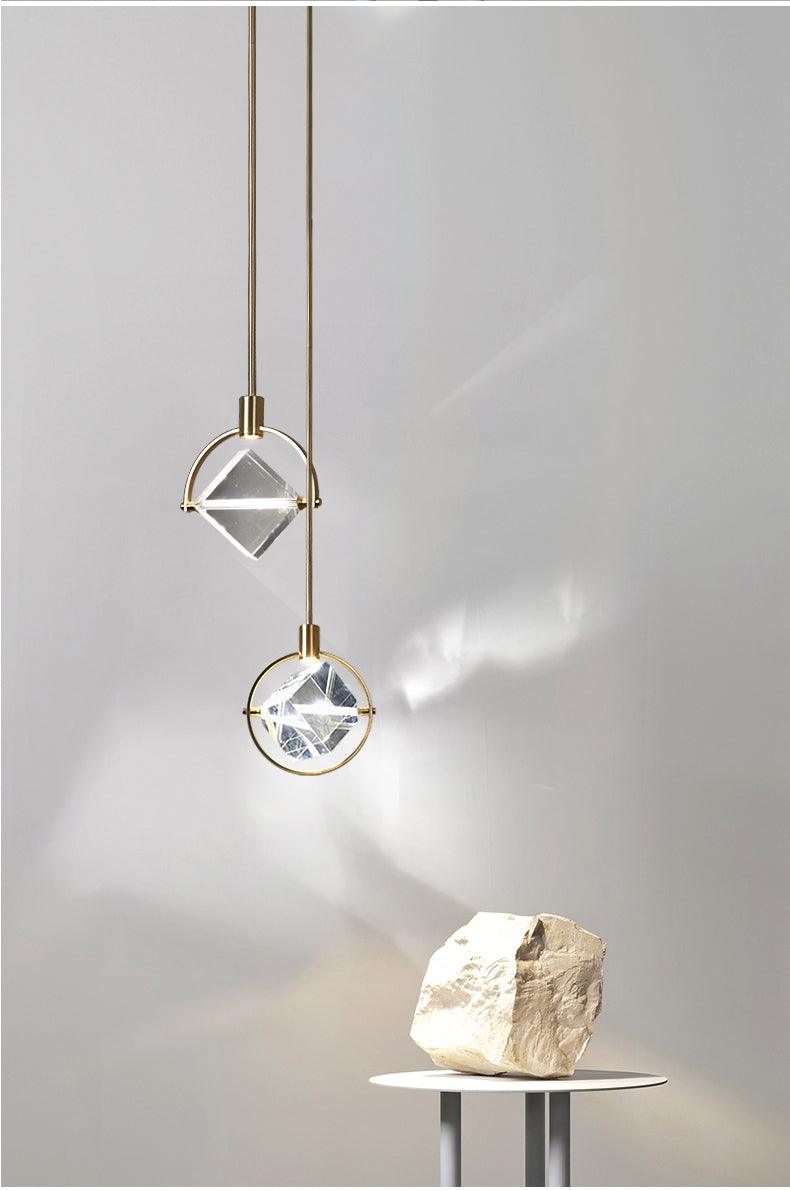 Modern LED Simple Crystal Pendant Lamp - Galastellar