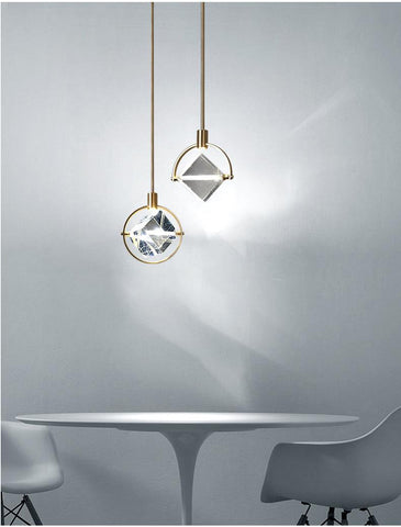 Modern LED Simple Crystal Pendant Lamp - Galastellar Modern LED Simple Crystal Pendant Lamp - Galastellar
