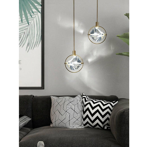 Modern LED Simple Crystal Pendant Lamp - Galastellar Modern LED Simple Crystal Pendant Lamp - Galastellar