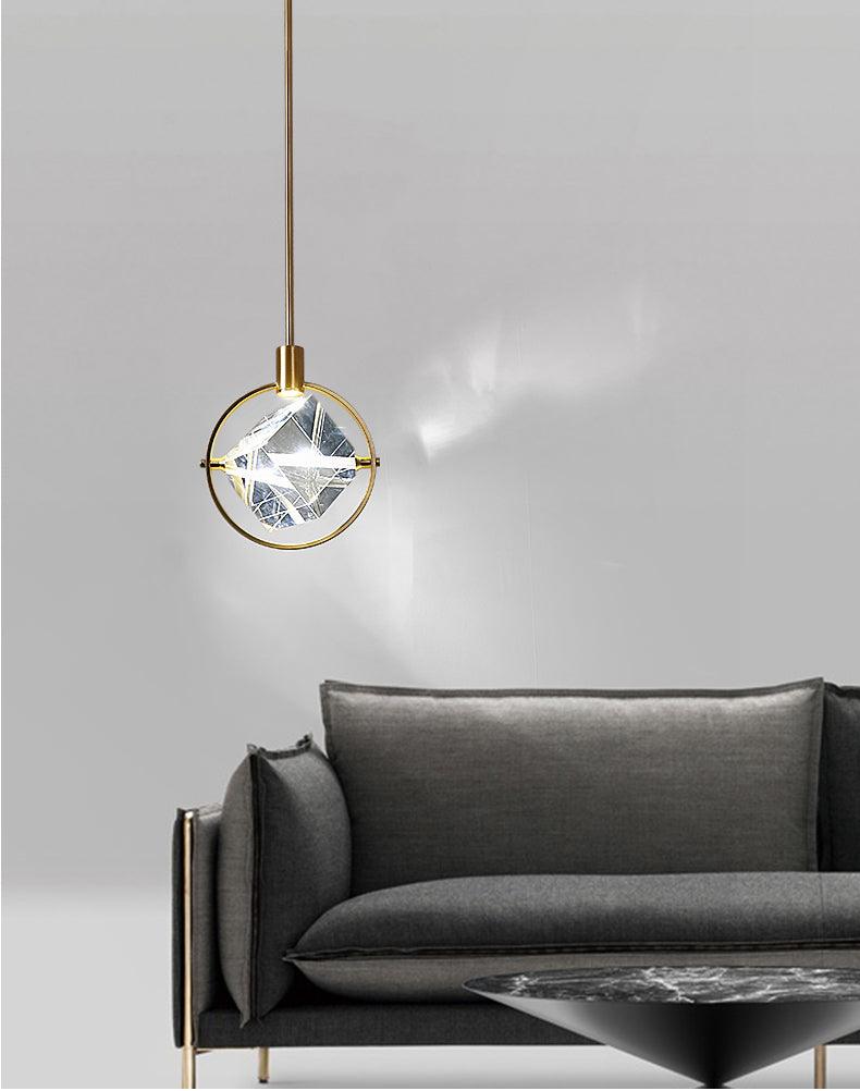 Modern LED Simple Crystal Pendant Lamp - Galastellar