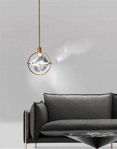 Modern LED Simple Crystal Pendant Lamp - Galastellar Modern LED Simple Crystal Pendant Lamp - Galastellar