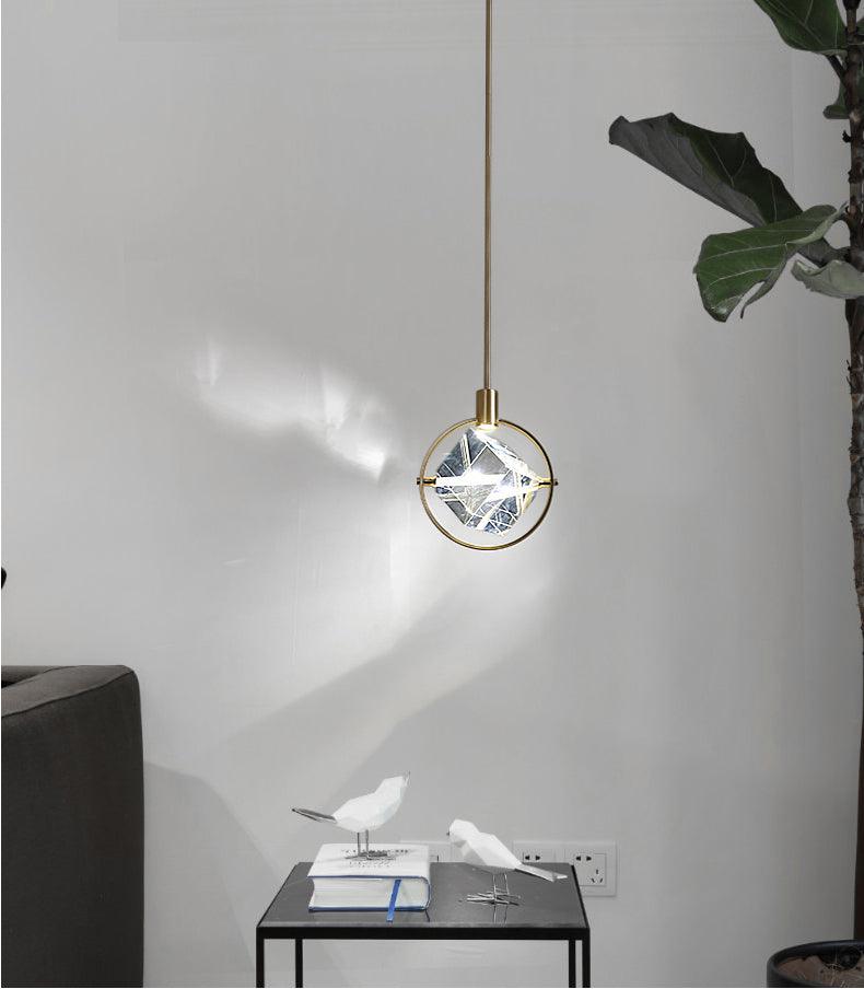 Modern LED Simple Crystal Pendant Lamp - Galastellar