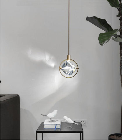 Modern LED Simple Crystal Pendant Lamp - Galastellar Modern LED Simple Crystal Pendant Lamp - Galastellar