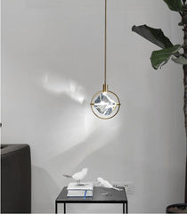 Modern LED Simple Crystal Pendant Lamp - Galastellar