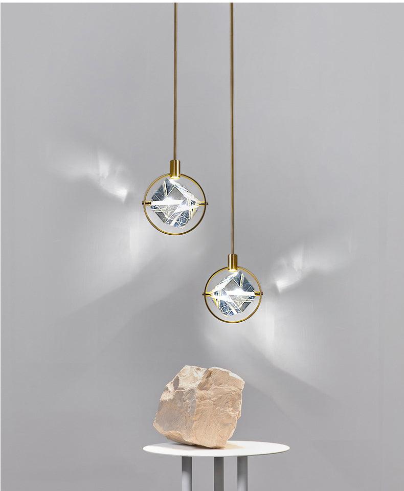 Modern LED Simple Crystal Pendant Lamp - Galastellar