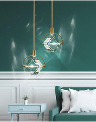 Modern Minimalist Crystal Pendant Lamp - Galastellar