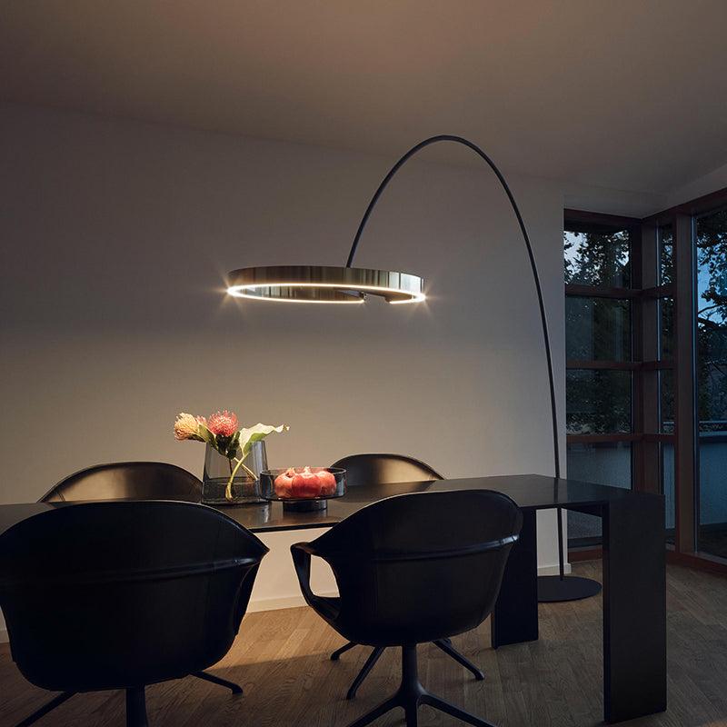 Modern Minimalist Round LED Floor Lamp - Galastellar