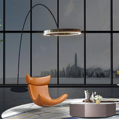 Modern Minimalist Round LED Floor Lamp - Galastellar