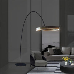 Modern Minimalist Round LED Floor Lamp - Galastellar