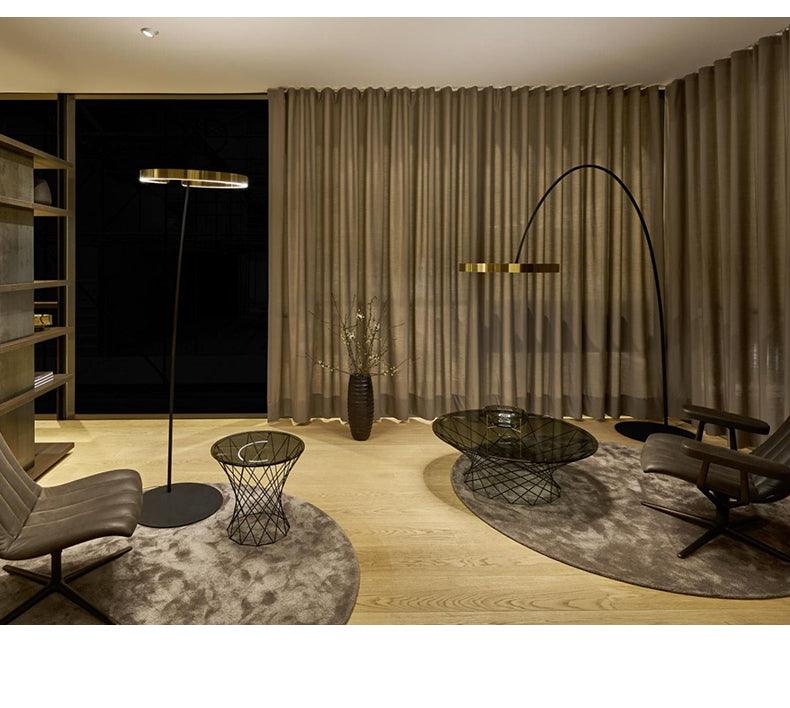 Modern Minimalist Round LED Floor Lamp - Galastellar