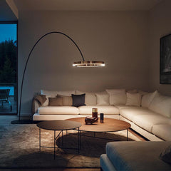 Modern Minimalist Round LED Floor Lamp - Galastellar