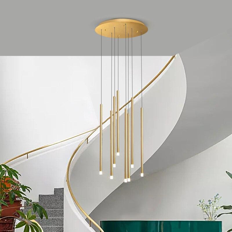 Modern Minimalist Stair Chandelier - Galastellar
