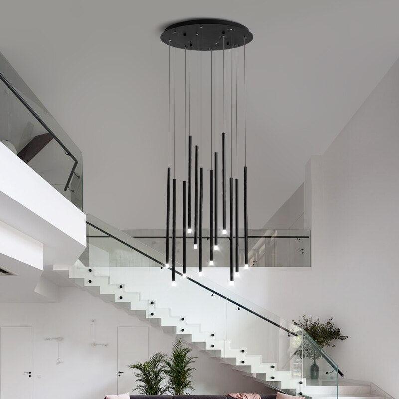 Modern Minimalist Stair Chandelier - Galastellar