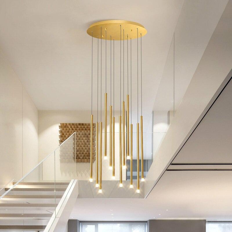 Modern Minimalist Stair Chandelier - Galastellar Modern Minimalist Stair Chandelier - Galastellar