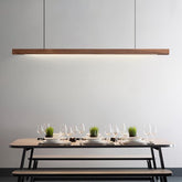 Modern Minimalist Style Walnut Hanging Lamp - Galastellar