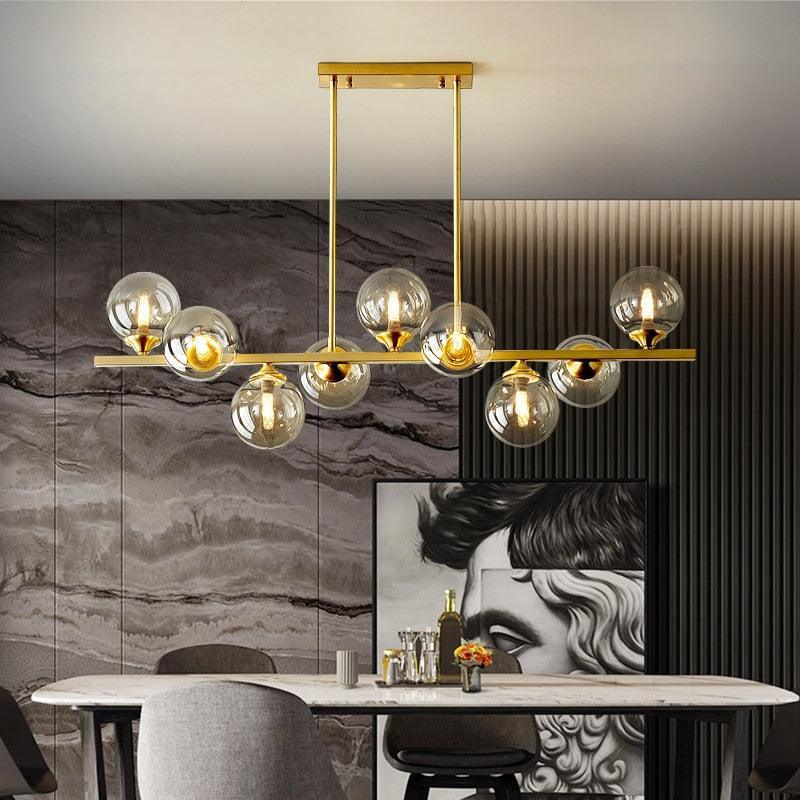 Modern Nordic Amber Glass Decor Pendant Lamps - Galastellar