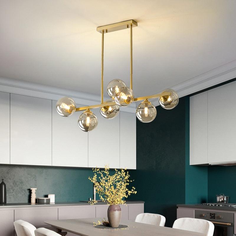 Modern Nordic Amber Glass Decor Pendant Lamps - Galastellar