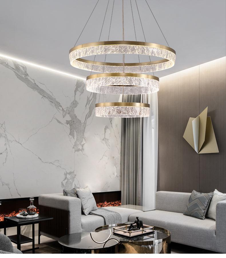 Modern Simple Circular LED Chandelier - Galastellar