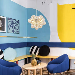 Modern Simple LED Glass Bubble Chandelier - Galastellar