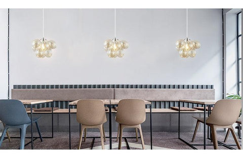 Modern Simple LED Glass Bubble Chandelier - Galastellar Modern Simple LED Glass Bubble Chandelier - Galastellar