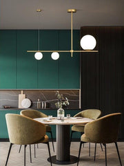 Nordic Art Deco Brass Pendant Lamp - Galastellar