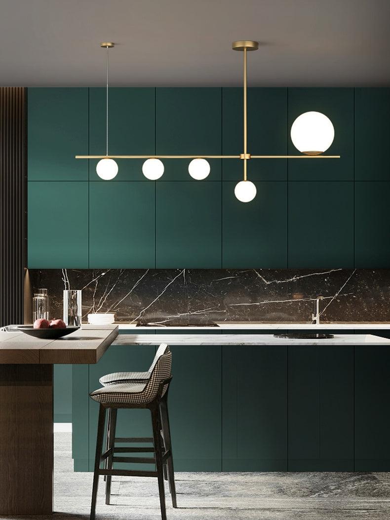 Nordic Art Deco Brass Pendant Lamp - Galastellar