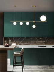 Nordic Art Deco Brass Pendant Lamp - Galastellar