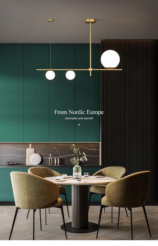 Nordic Art Deco Brass Pendant Lamp - Galastellar Nordic Art Deco Brass Pendant Lamp - Galastellar