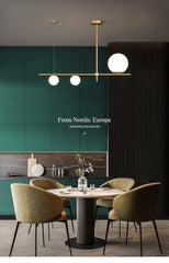 Nordic Art Deco Brass Pendant Lamp - Galastellar